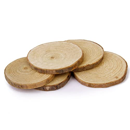 COHEALI 40pcs Piece Wedding Decorations Wedding Ornament DIY Crafts Wedding Centerpieces Mini Decor Arts and Crafts for Kids Wood Discs for COHEALI
