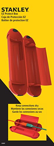 Stanley 39387 EZ Outdoor Power Cord Protect Box , Red Stanley