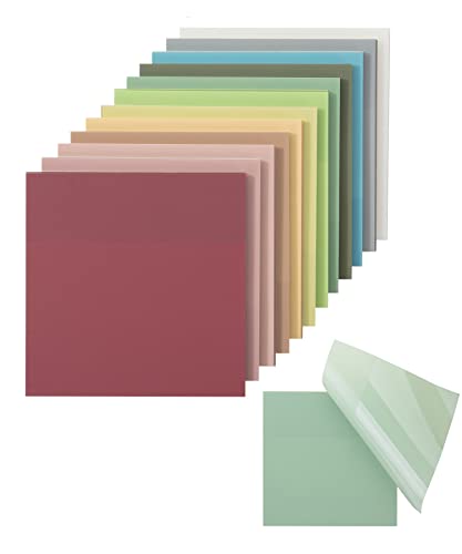 Mr. Pen- Transparent Sticky Notes, 3x3, 600 Sheets, Vintage Colors, See Through Notes Transparent, Translucent Clear Mr. Pen