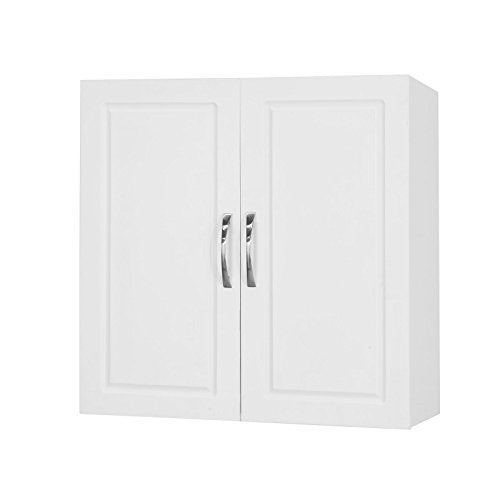 Haotian FRG231-W, White Bathroom Kitchen Wall Cabinet, Garage or Laundry Room Wall Storage Cabinet, White Stipple, Linen Tower Bath Cabinet, Cabinet - WoodArtSupply