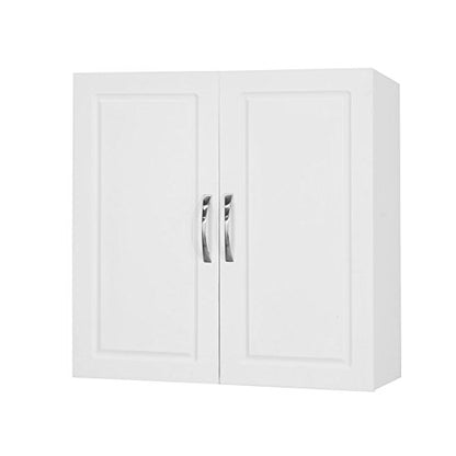 Haotian FRG231-W, White Bathroom Kitchen Wall Cabinet, Garage or Laundry Room Wall Storage Cabinet, White Stipple, Linen Tower Bath Cabinet, Cabinet - WoodArtSupply