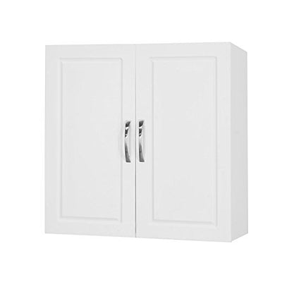 Haotian FRG231-W, White Bathroom Kitchen Wall Cabinet, Garage or Laundry Room Wall Storage Cabinet, White Stipple, Linen Tower Bath Cabinet, Cabinet