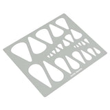 Aleks Melnyk #211 Metal Stencil for Jewelry, Shape Earring Teardrops Cutouts Stencil, Lapidary Template for Cabochons, Tear Drop, Jewelry Making - WoodArtSupply