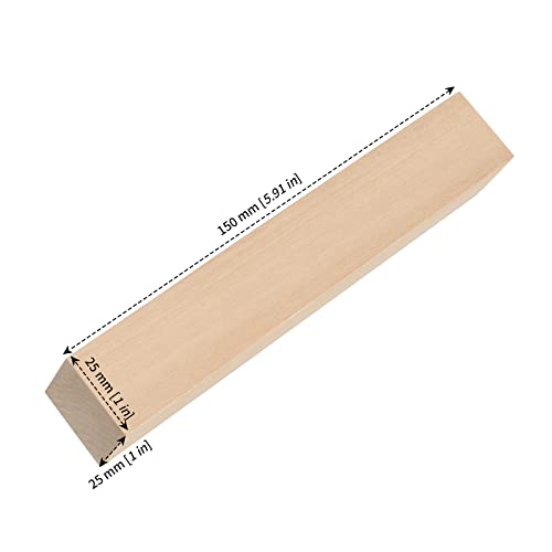 MANCHAP 30 Pack 6 x 1 x 1 Inch Basswood Carving Blocks, Soft Solid Unfinished Wood Whittling Blocks, Basswood Square Wood Blocks for Carving and MANCHAP