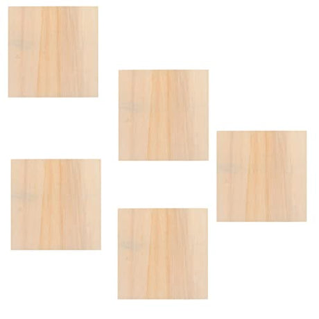 DECHOUS 5pcs Blank Wooden Picture Frame Unfinished Wood DIY Picture Frames Painting Wood Tray Ornament Picture Frame Educational Toys for Kids DECHOUS