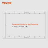 VEVOR Metal Storage Cabinet, 120lbs Load Capacity per Shelf, 20'' Tall Wall-Mounted Powder-Coating Steel Garage Cabinet with Adjustable Shelf, Press VEVOR