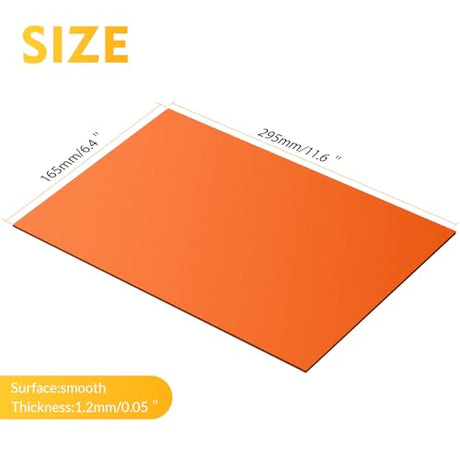 Frddiud Laser Engraving Blank ABS Double Color Plastic Sheet, 11.8x7.9x0.05 inch Materials Double Color Plastic Sheet for Interior Signs, Badges, DIY Frddiud