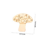 Unomor 250 Sets Chrysanthemum on Blank Wood Chip Crafts Flower Unfinished Wood Cutouts Unfinished Wood Discs Unfinished Spring Wooden Cutouts Unomor