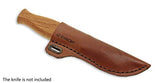 BeaverCraft Knife Leather Sheath SH1 6" x 2.4" Fixed Blade Knife Leather Sheath for Fixed Blade Knives Belt Fits up to 3.5" Blade Knives Genuine BeaverCraft
