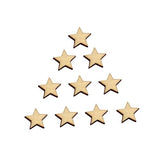 COHEALI Log Discs Log Slices DIY Wood Slices Star Wood Discs Wooden Decorate Blank COHEALI