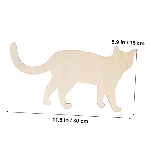 TEHAUX Unfinished Wood Cutouts Unfinished Wood Ornaments Wood Chips for Crafts Sawdust Wooden Bamboo TEHAUX