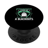Woodburning Wife And A Blackouts Funny Pyrography PopSockets Standard PopGrip Pyrographer Artist & Woodburner Apparel For Men