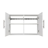 HangUps Upper Storage Cabinet - Sleek 36" Wall-Mounted Solution in Classic White Finish Prepac