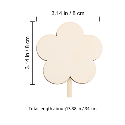 Kisangel 14pcs Handmade Wand Moon Wand Unfinished Wand Unfinished Fairy Wands Fairy Stick DIY Fairy Wand Wooden Fairy Wand Graffiti Toy for Kids Kisangel