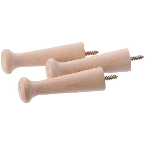 hobbyhub 20PCS Wooden Shaker Peg,Solid Unfinished Wood Shaker Racks for Hanging Coat Hat Bags Towel hobbyhub