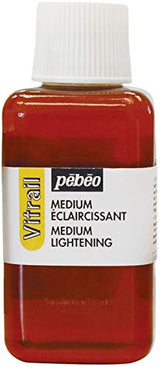 Pebeo Vitrail, Stained Glass Effect Paint Auxiliaries, 250 ml Bottle - Lightening Medium, 8.45 Fl Oz (Pack of 1) Pebeo