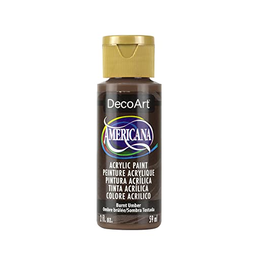 DecoArt Americana Acrylic Paint, 2-Ounce, Burnt Umber - WoodArtSupply