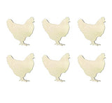 DIY 3 inch cutout Chicken, Chicken wood cutout, Chicken shape diy crafts unfinished sanded Chicken shape WoodArtSupply