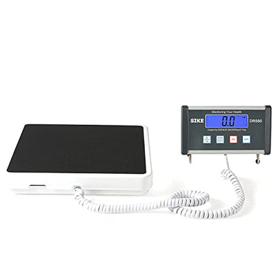 SIKE Medical Digital Floor Scale, Portable - Easy to Read Digital Display - Heavy Duty - Home, Hospital & Physician Use - Pound & Kilogram Settings -