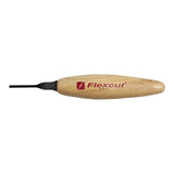 FLEXCUT Micro Deep U-Gouge, Razor Sharp High Carbon Cutting Blade, 1.5 mm for Miniature and Fine Detail Work (MT27) FLEXCUT