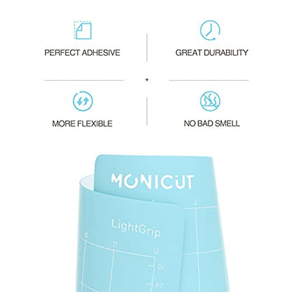  Monicut 12x12 Lightgrip Cutting Mat for Cricut Maker  3/Maker/Explore 3/Air 2/Air/One, 3 Pcs Non-Slip Flexible Blue Cutting Mats  for Crafts, Quilting, Sewing and all Arts