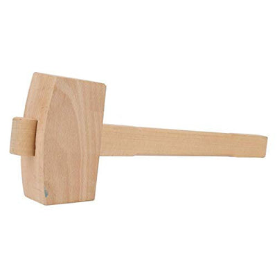 Wooden Mallet, 13.8'' Carpenter Wood Hammer Woodworking Carving Mallet, Manual Ice Hammer Mallet, Damage-Free Striking Tapping Hand Tool (L)