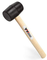 YIYITOOLS YY-2-005 Rubber Mallet Hammer With Wood Handle–8-oz, black YIYITOOLS