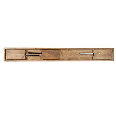 Flash Furniture Hercules Commercial Grade Farmhouse 3 Leg Bench - Solid Pine Foldable Bench with Seating for 4 - 8'x12" - Antique Rustic Flash Furniture