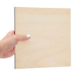8 Pack Thin 8x8 Wood Squares for DIY Crafts, Unfinished 1/4 Inch Basswood Plywood for Laser Cutting, Wood Burning Bright Creations