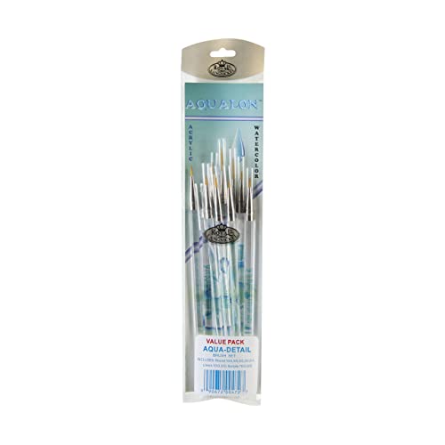 Aqualon Royal & Langnickel Detail Artist Brush Set, 10-Piece Aqualon