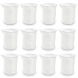 Coopay 12 PCS 100 ml Silicone Measuring Cups for Resin Non-Stick Mixing Cups Glue Tools, Precise Scale for for Resin DIY Craft Jewelry Making Coopay