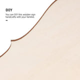 Tofficu 12pcs Shaped Wood Chips Unfinished Wood Banner DIY Wood Pallet Sign Blank Hanging Sign Craft Wood Planks Blank Wood Sign Unfinished Wood Tofficu