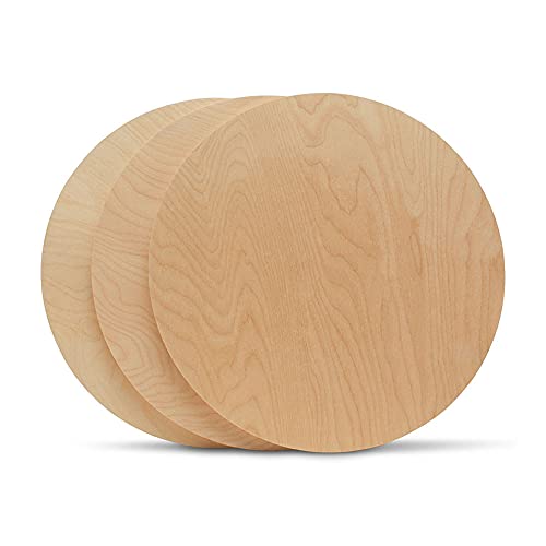 Wood Circles 19 inch 1/2 inch Thick, Unfinished Birch Plaques, Pack of 1 Wooden Circle for Crafts and Blank Sign Rounds, by Woodpeckers