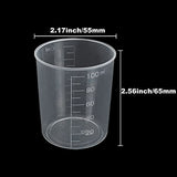 CertBuy 100PCS 100ml Plastic Measuring Cups Resin Cup for Epoxy Mixing Cup Plastic 100ML, Resin Plastic Measuring Cups 3.4oz 100ml Plastic Graduated CertBuy