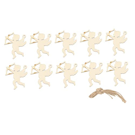 NOLITOY 10pcs Christmas Tree Decorations Christmas Tree Hanging Pendant Christmas Tree Hanging Tags Christmas Wood Cutouts Unfinished Wooden NOLITOY
