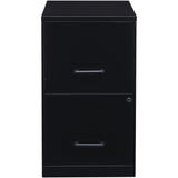 Scranton & Co Metal 2 Drawer Letter File Cabinet in Black Scranton & Co