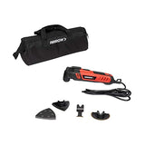 Arrow OSC9500-A Oscillating MultiTool Kit, Sander Tool, and Drywall Saw, Use for Polishing, Grinding, Scraping, Includes Storage Tool Bag, Titanium Arrow Fastener