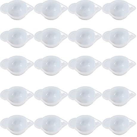 GXXMEI 20PCS Silicone Mold Cup Dispenser, Small Silicone Cups,Resin Mold Mini Measuring Cup, Color Modulation Tools for DIY Epoxy Resin Craft GXXMEI