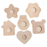 DECHOUS 30 Pcs Wooden Blank Photo Frame Star Picture Frame Diy Blank Wooden Frame Painting Craft Kit Blank Wood Picture Frame Unfinished Picture DECHOUS