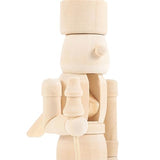 BESPORTBLE Christmas Unfinished Nutcracker: Unfinished Wood Nutcracker, 4.7 Inch Christmas DIY Nutcracker Figures for Christmas Arts Project (6Pcs) BESPORTBLE