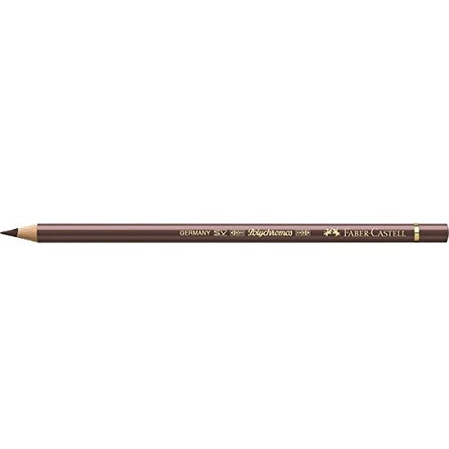 Faber Castel Polychromos Colored Pencils, 176, Wandyke Brown, Pack of 6