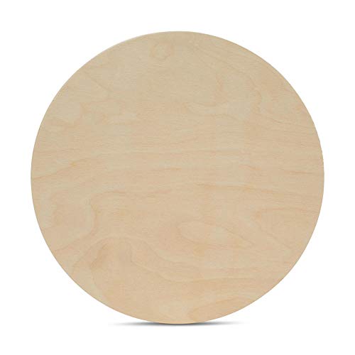 Wood Circles 16 inch 1/2 inch Thick, Unfinished Birch Plaques, Pack of 1 Wooden Circle for Crafts and Blank Sign Rounds, by Woodpeckers - WoodArtSupply