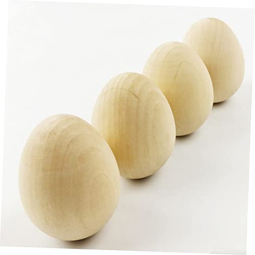 VILLCASE 5pcs DIY Easter Eggs Unfinished Unpainted Wooden Eggs Puzzle Toy Easter Egg Wooden Unfinished Wooden Easter Egg Eggs for Crafting Eggs for VILLCASE