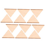 COHEALI 60pcs Triangular Wood Chips Natural Wood Triangles Wood Shapes Unfinished Wood Crafts Wooden Craft Shapes Wood Round Handmade Gifts Wooden COHEALI