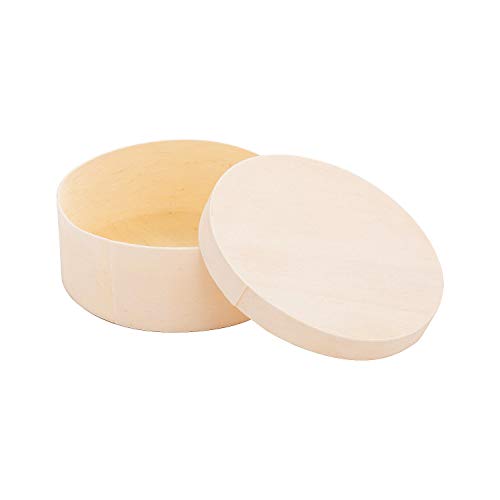 Fun Express DIY Round Wood Boxes - Bulk Set of 12 Pieces - Craft Kits and DIY Activity for Kids - WoodArtSupply