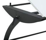SD STUDIO DESIGNS Triflex Drawing Table, Sit to Stand Up Adjustable Office Home Computer Desk, 35.25"W X 23.5"D, Charcoal Black/White SD STUDIO DESIGNS