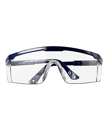 LANON Anti-Fog Safety Goggles with Ajustable Temples, 2.5 Times ANSI Z87.1 Double-sided Antifog, Side Protection, High Transmission, Lightweight & - WoodArtSupply