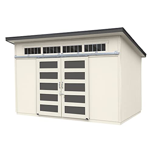 Handy Home Products Palisade 12x8 Do-it-Yourself Wooden Storage Shed with Floor Handy Home Products