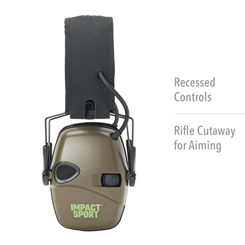 Honeywell Ademco Howard Leight Impact Sport Bluetooth 5.0 Electronic Shooting Earmuff (R-02548) Od Green HOWARD LEIGHT
