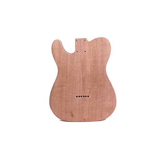 Alnicov Unfinished Electric Guitar Body for Fender Telecaster TL Guitar DIY Accessory Mahogany Wood - WoodArtSupply